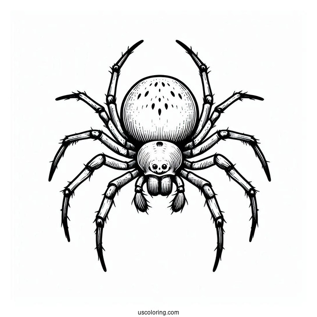 Sac Spider Coloring Page