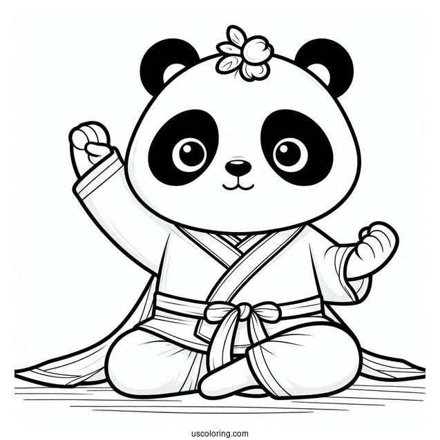 Kung Fu Panda Coloring Sheet For Kids