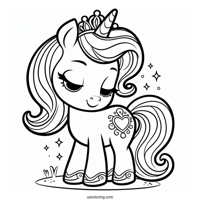 Sofia The First Coloring Page With Skye The Unicorn