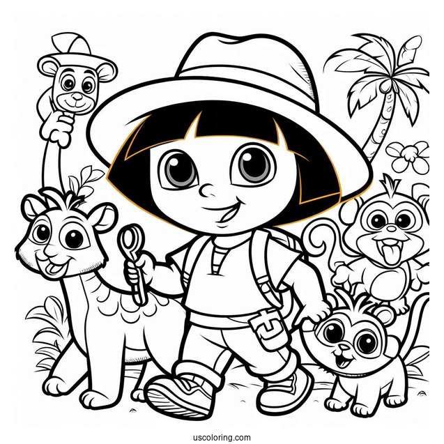 Simple Coloring Sheet Of Diego