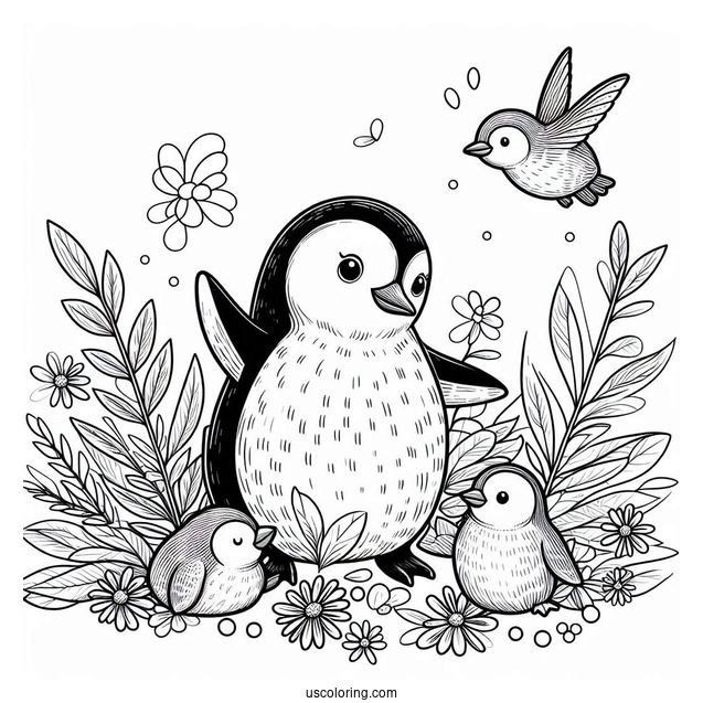 Snares Penguin Coloring Page For Kids