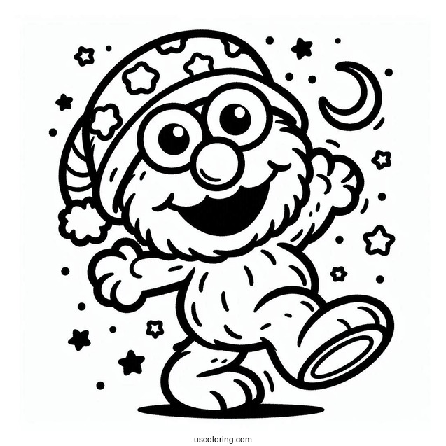 Baby Elmo Coloring Page For Kids