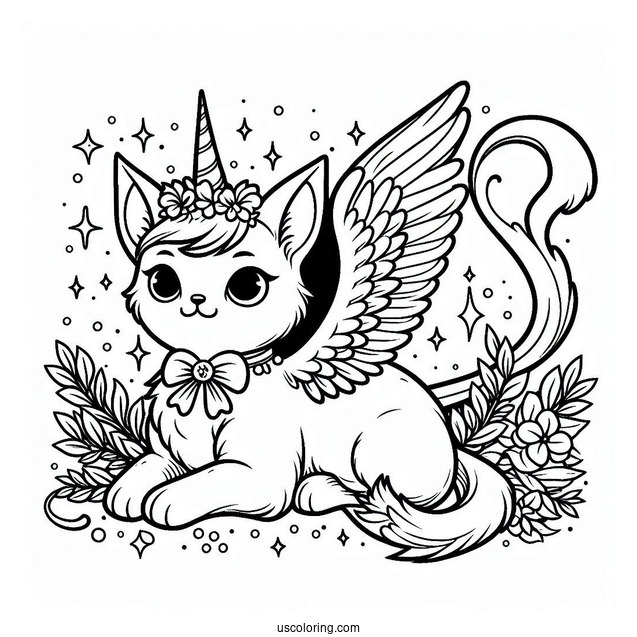 Lucifer Cat Coloring Sheet