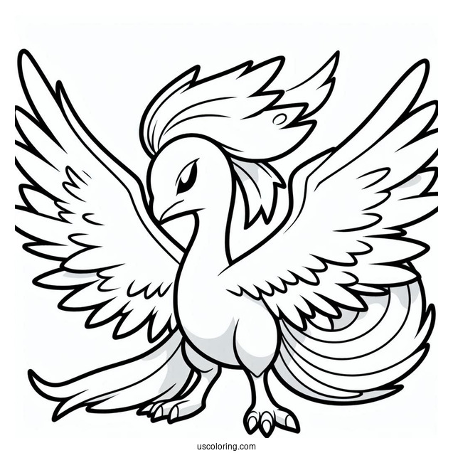 Moltres Pokemon To Color In