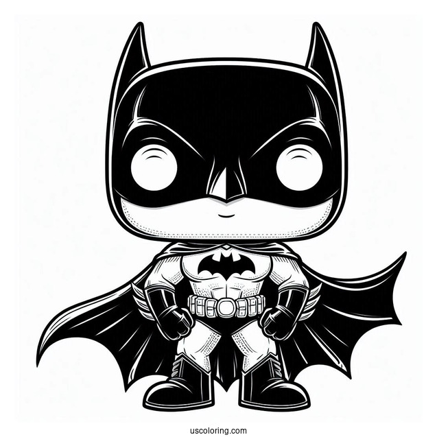 Funko Pop Batman Coloring Page