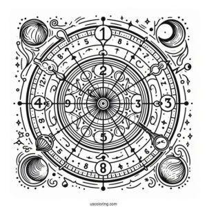 How To Tell The Time Coloring Page