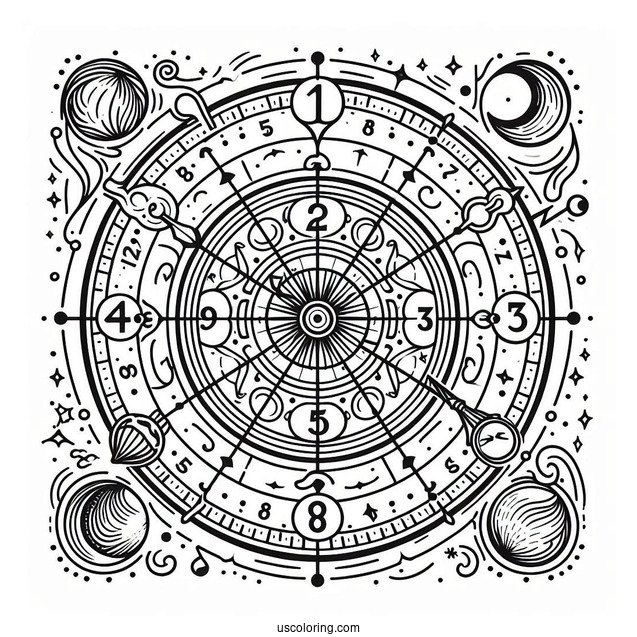 How To Tell The Time Coloring Page