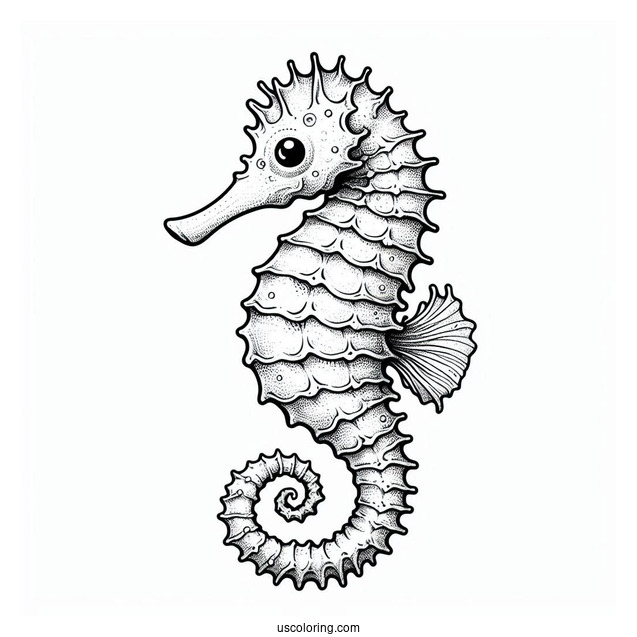 Realistic Seahorse In The Ocean