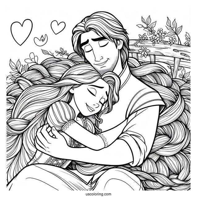 Rapunzel Comforting Maximus