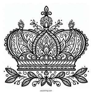 Eastern Crown Coloring In For Preschoolers