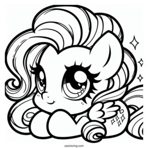 Chibi Kawaii Equestria Girls Pinkie Pie Coloring Page For Kids