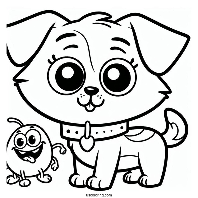 Simple Nickelodeon Coloring Page Of CatDog For Kids