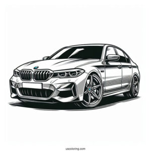 BMW Coloring Page