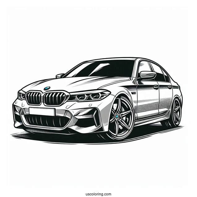 BMW Coloring Page