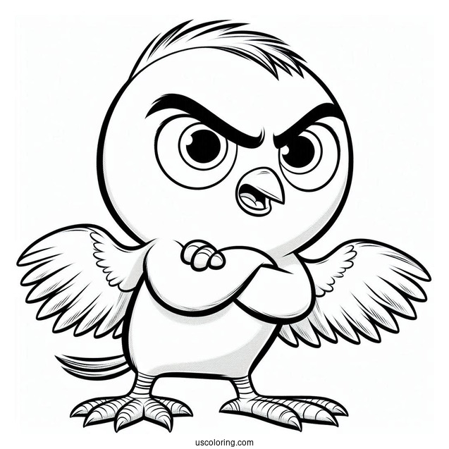 Angry Nigel Rio Coloring Page For Kids