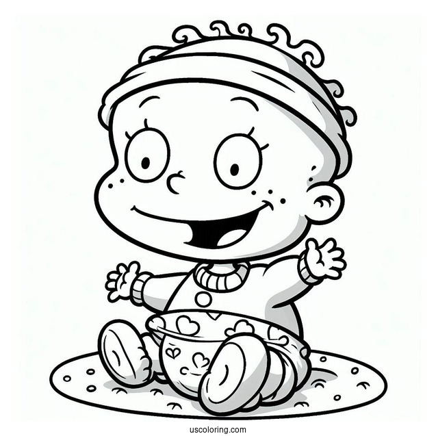 Rugrats Coloring Page Of Baby Dil Pickles Rugrats For Kids