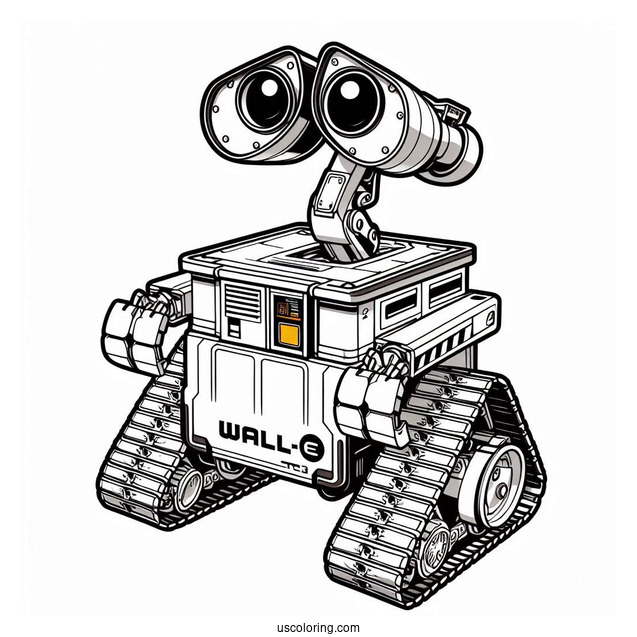 Coloring Page Of Wall-E Robot