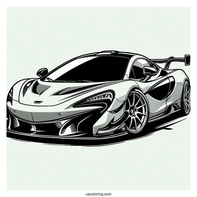 McLaren Coloring Page For Kids