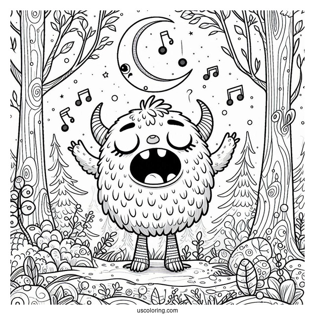 My Singing Monsters Coloring Page Of Kayna In The Forest