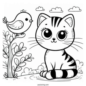 Pete The Cat With Yellow Bird