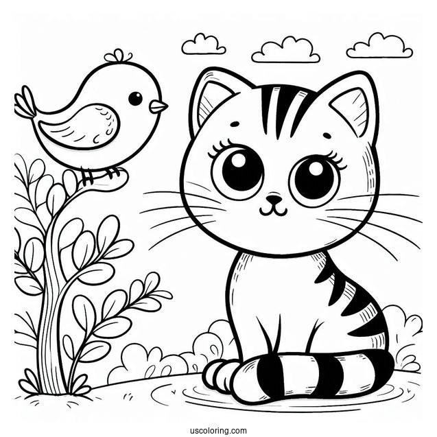 Pete The Cat With Yellow Bird