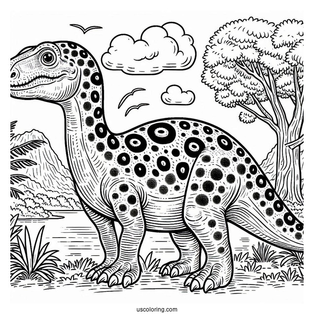 Large Spotted Edmontosaurus