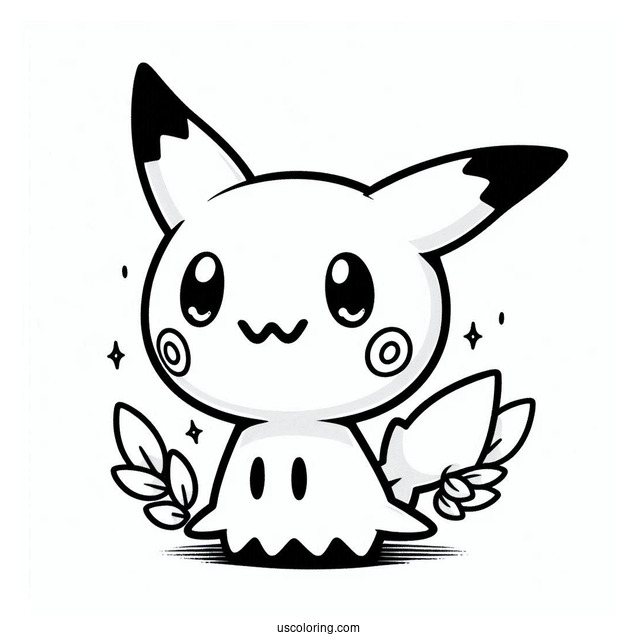 Coloring Sheet Of Mimikyu