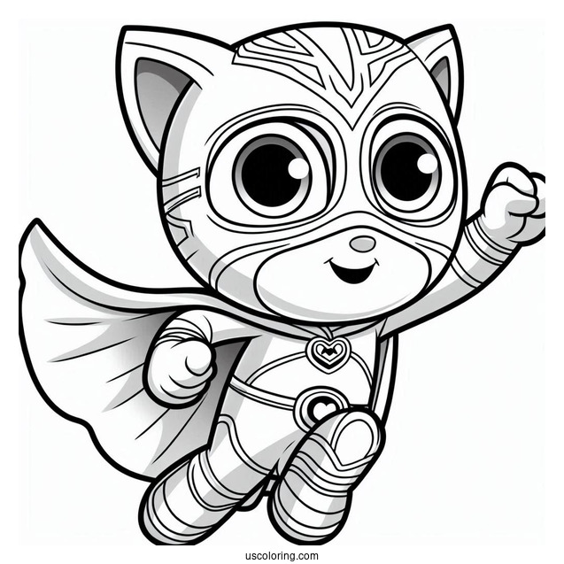 PJ Masks Coloring Page Of Munki Gu