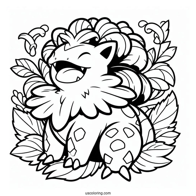 Venusaur Pokemon Card To Color