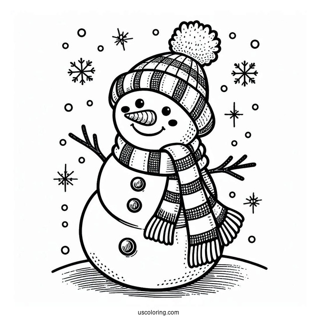 Frosty The Snowman Coloring Page