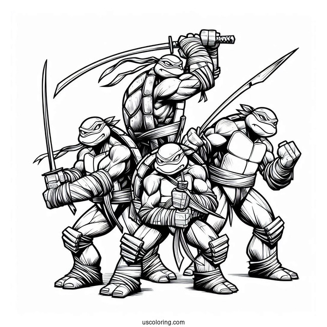 Leonardo, Donatello, Raphael, _ Michaelangelo Ninja Turtles