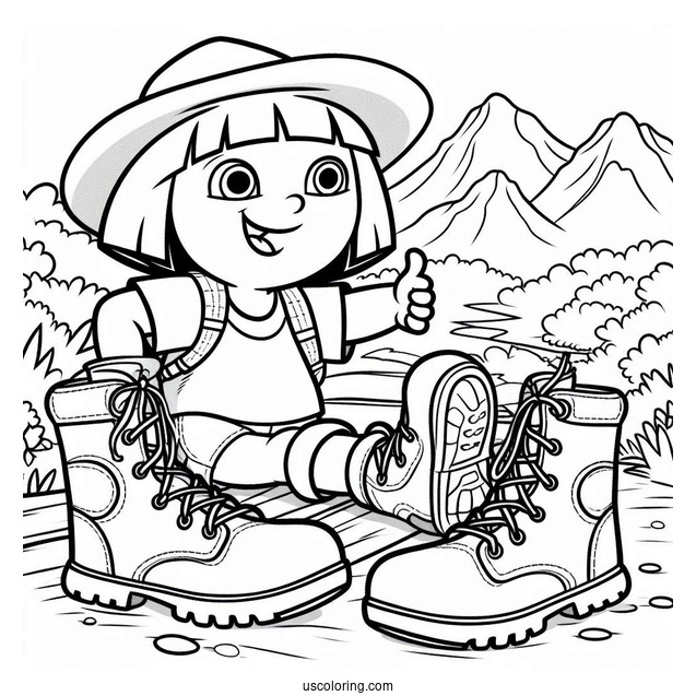 Boots And Dora Having Fun