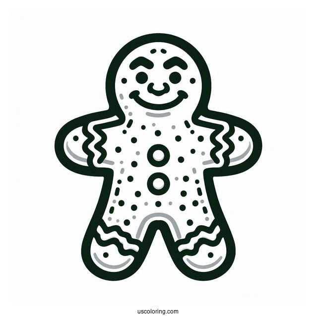 Gingerbread Man From Shrek To Color