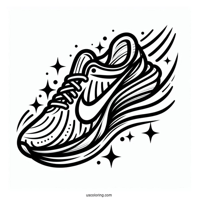 Nike Coloring Page Of Logo