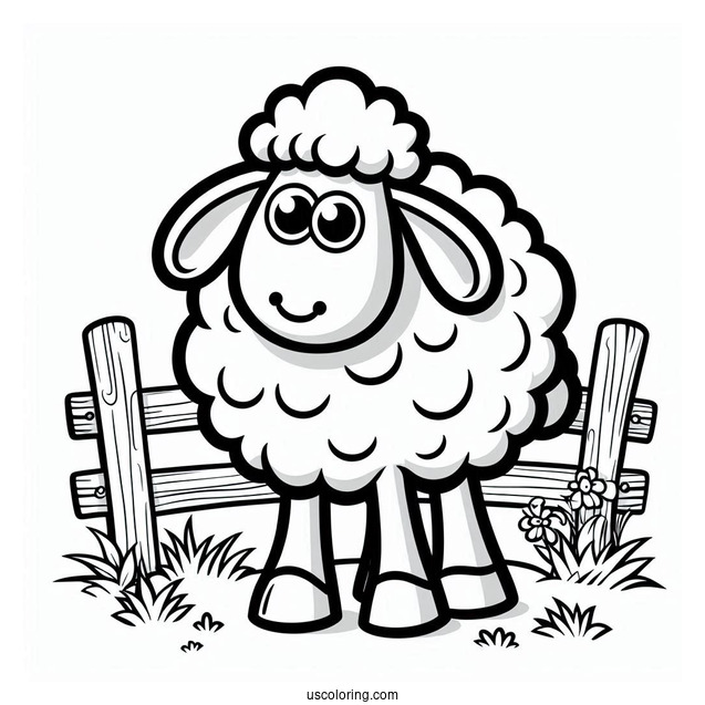 Coloring Page Of Shaun The Sheep