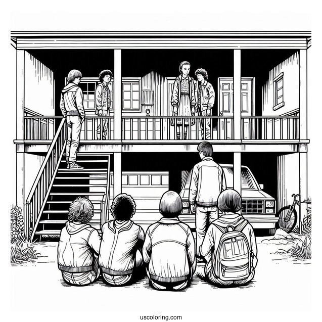 Season 1 Stranger Things Coloring Sheet_