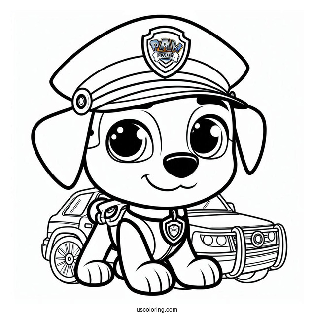 Ryder Character Coloring Sheet