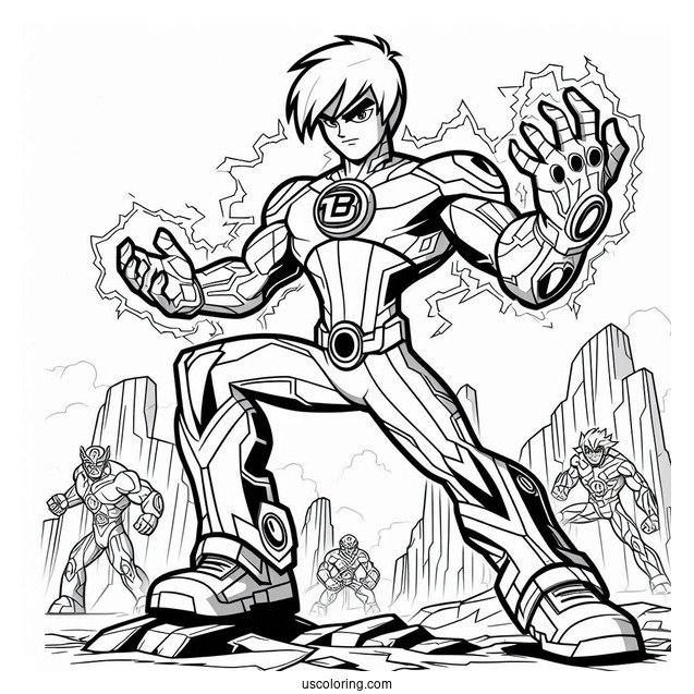 Detailed Ben 10 Coloring Page Of Way Big