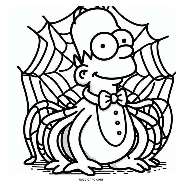 Spider-Pig Coloring Page For Kids