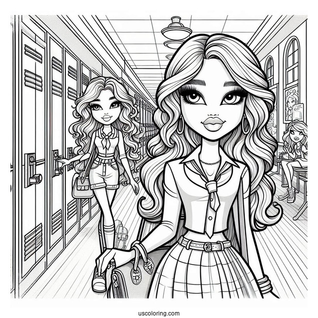 Bratz Sasha In School Corridor