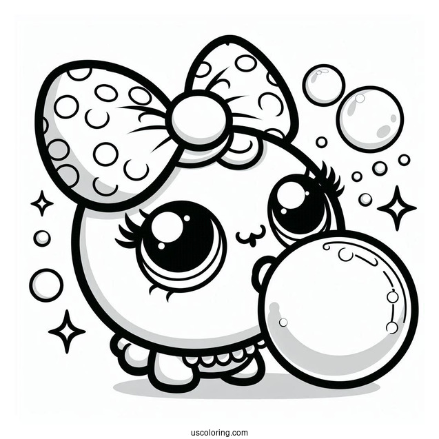 Bubbleisha Shopkins Blowing Bubble Gum