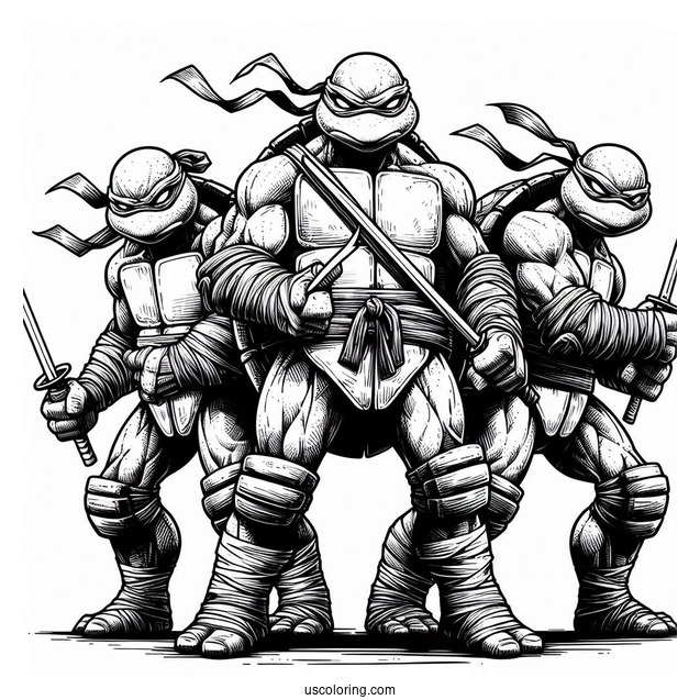 Leonardo, Donatello, Raphael, _ Michaelangelo Ninja Turtles