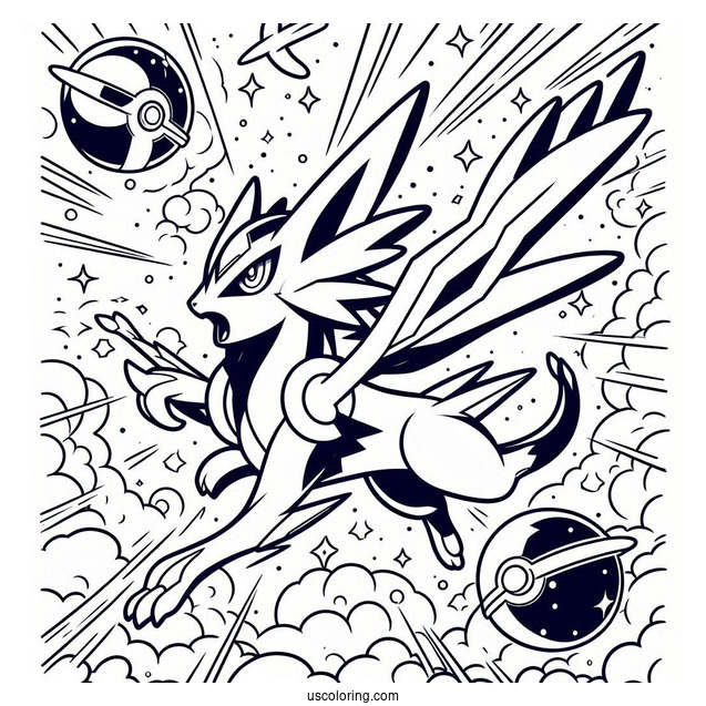 Latias And Latios Buster Purge Pokemon Card Coloring Sheet