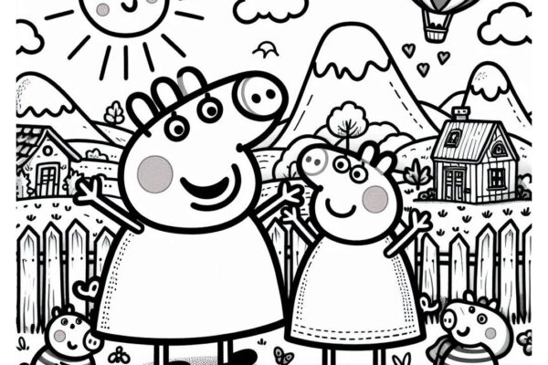 Peppa Pig Coloring Pages (Free PDF Printables)