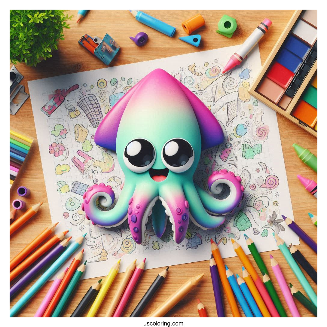 Squidward Coloring Pages Featured Image