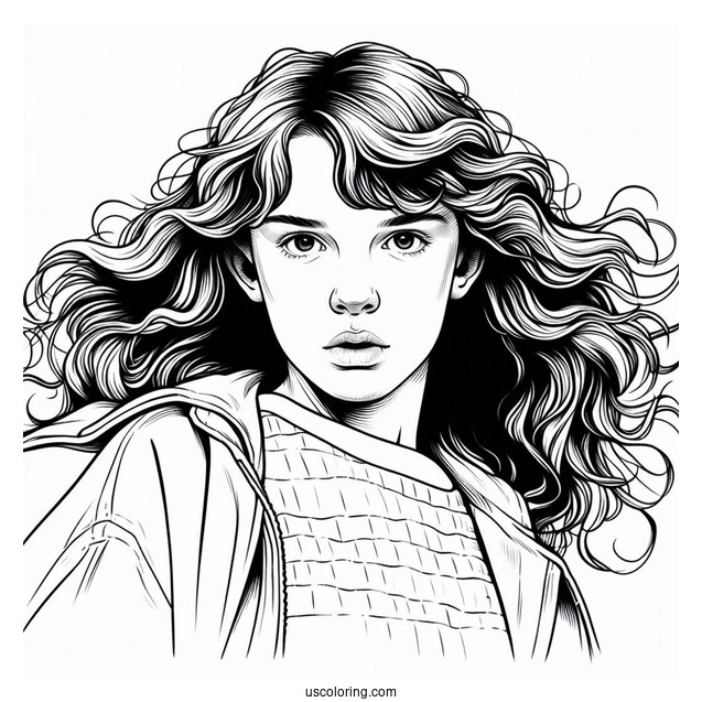 Nancy Wheeler Coloring Page