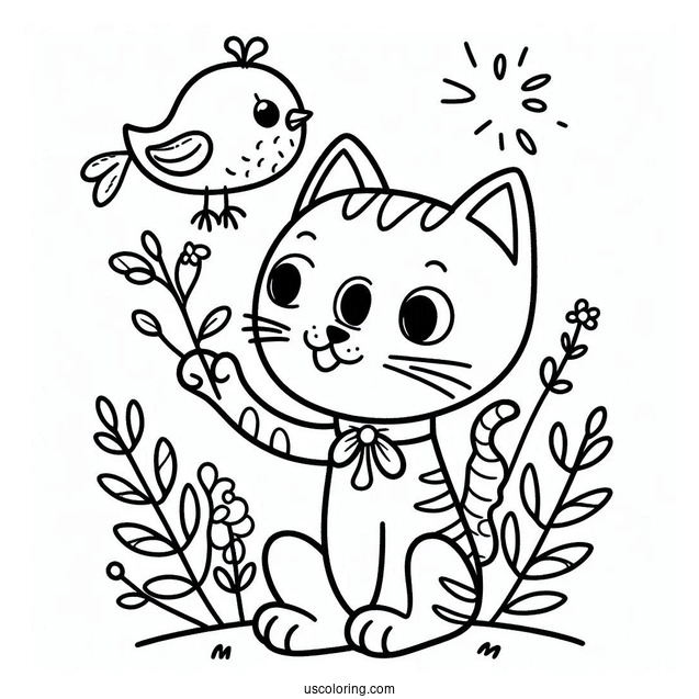 Pete The Cat With Yellow Bird