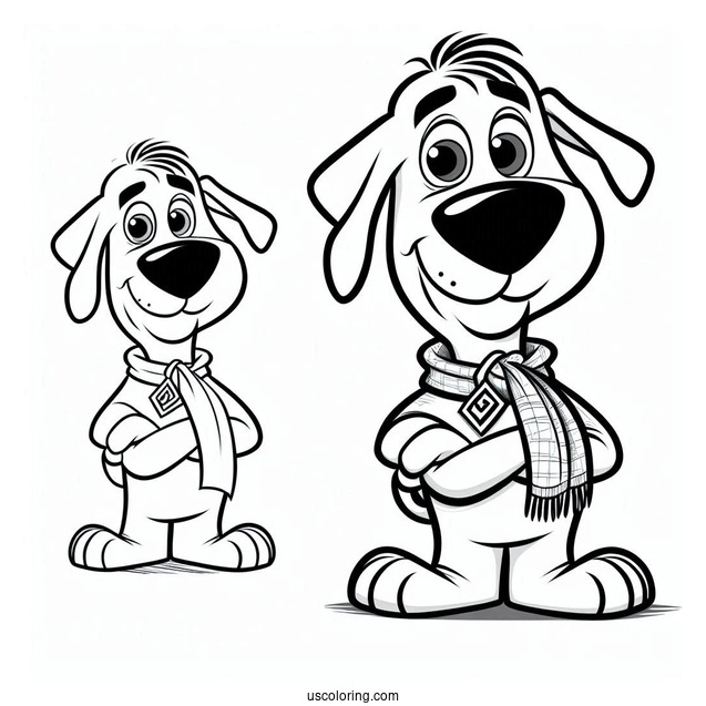 Fred Character Coloring Sheet