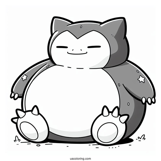 Snorlax Pokemon To Color In