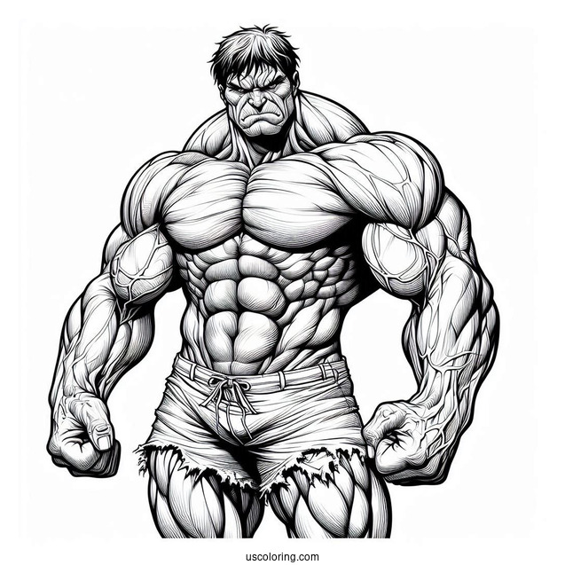 Angry Hulk Detailed For Adults